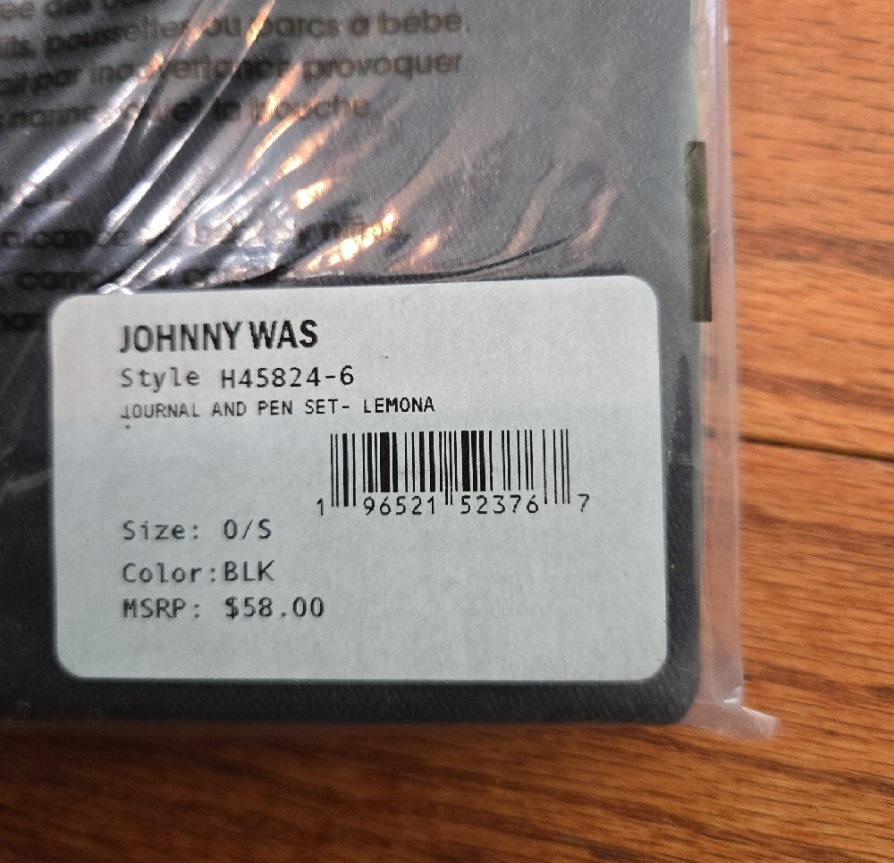Johnny Was Journal With Pen & Foldable Tote - Picture 4 of 7